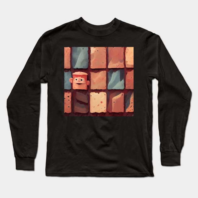 Bricklayer | Comics Style Long Sleeve T-Shirt by ComicsFactory